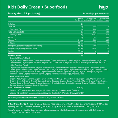 Kids Daily Greens + Superfoods Chocolate